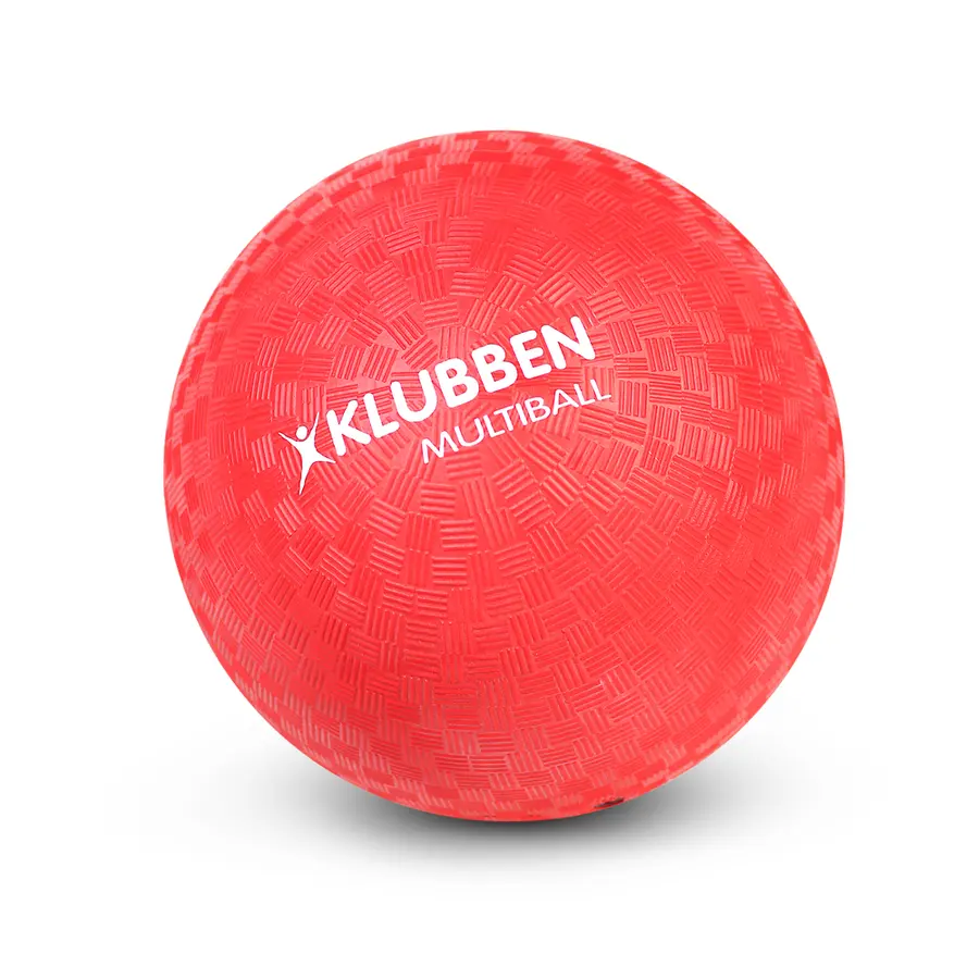 Klubben Multiboll 21 cm Röd Skolgårdsboll | Gagaboll | Lekboll 