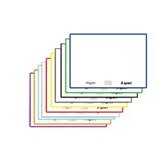 Plastfickor f&#246;r aktivitetskort 10 st Halkfria | 26x20 cm