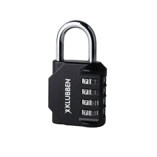 Hänglås Klubben med kod Svart kodlås – 4-siffrig kombination