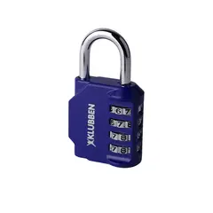 Hänglås Klubben med kod Blå kodlås – 4-siffrig kombination