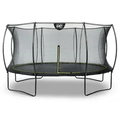 EXIT Silhouette trampoline Svart | ø 427 cm | Sikkerhetsnett