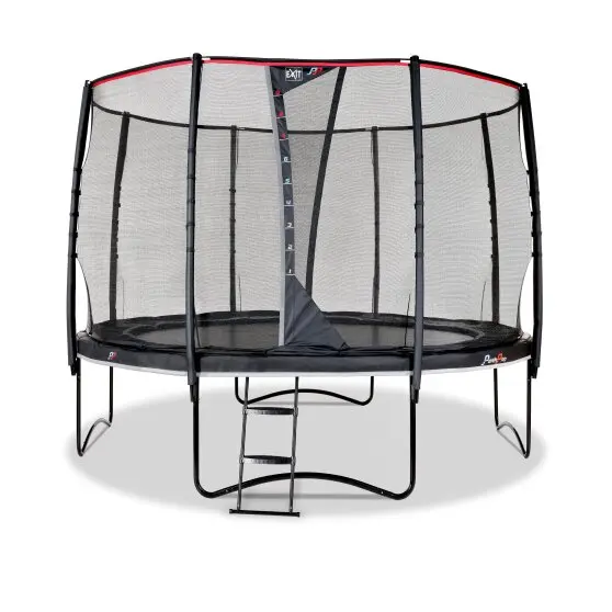 EXIT PeakPro studsmatta svart Diameter 366 cm | Med säkerhetsnät 