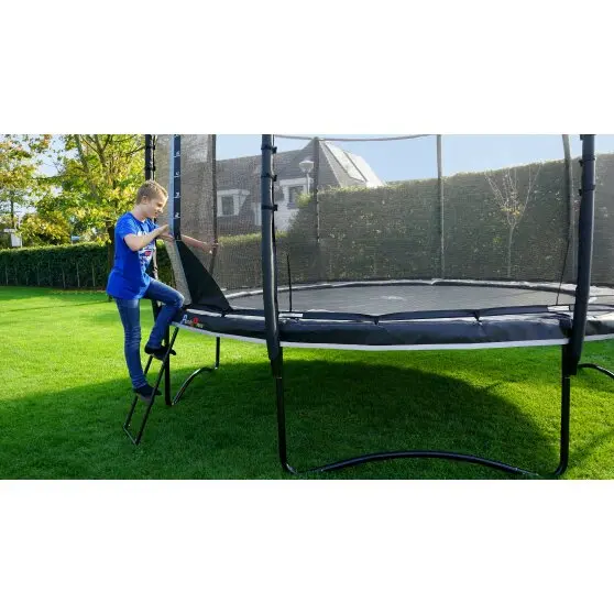 EXIT PeakPro studsmatta svart Diameter 366 cm | Med säkerhetsnät 