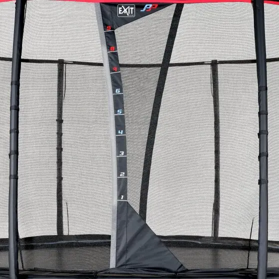 EXIT PeakPro studsmatta svart Diameter 366 cm | Med säkerhetsnät 