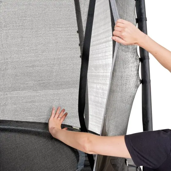 EXIT PeakPro studsmatta svart Diameter 366 cm | Med säkerhetsnät 
