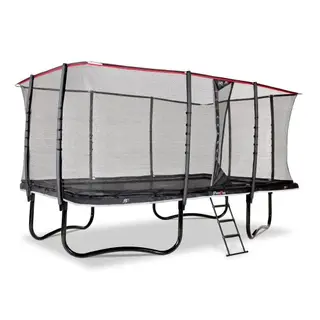 EXIT PeakPro trampoline cm svart 305 x 518 cm | Med s&#228;kerhetsn&#228;t