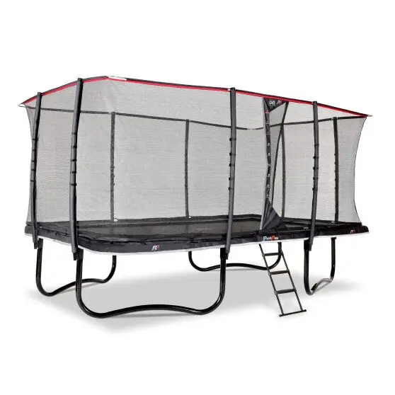 EXIT PeakPro trampoline cm svart 305 x 518 cm | Med säkerhetsnät 