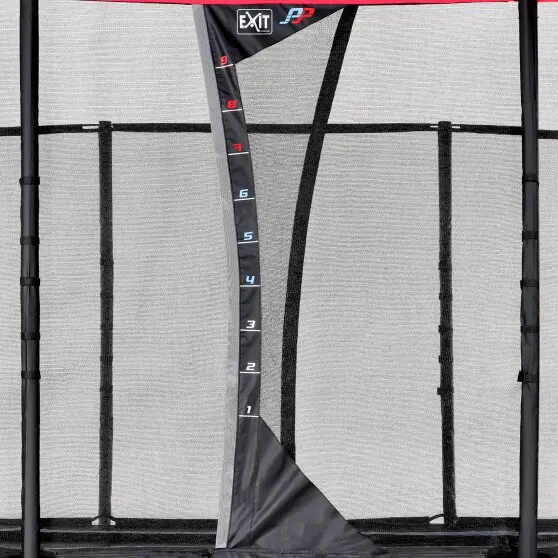 EXIT PeakPro trampoline cm svart 305 x 518 cm | Med säkerhetsnät 