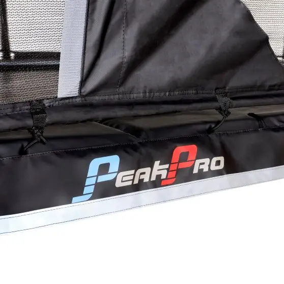 EXIT PeakPro trampoline cm svart 305 x 518 cm | Med säkerhetsnät 