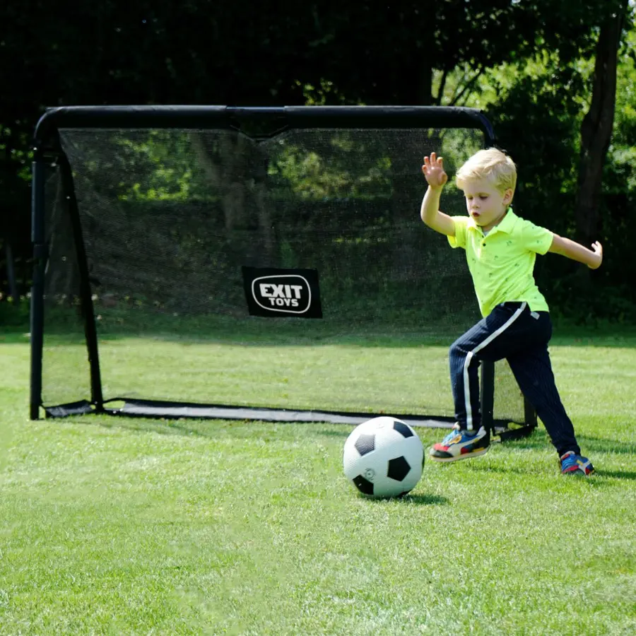 Fotbollsmål i stål EXIT Maestro 180 x 120cm | Svart | Trädgårdsmål 