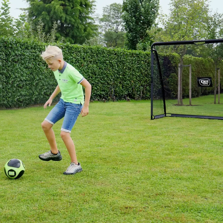 Fotbollsmål i stål EXIT Coppa 220x170cm | Trädgårdsmål | Svart 