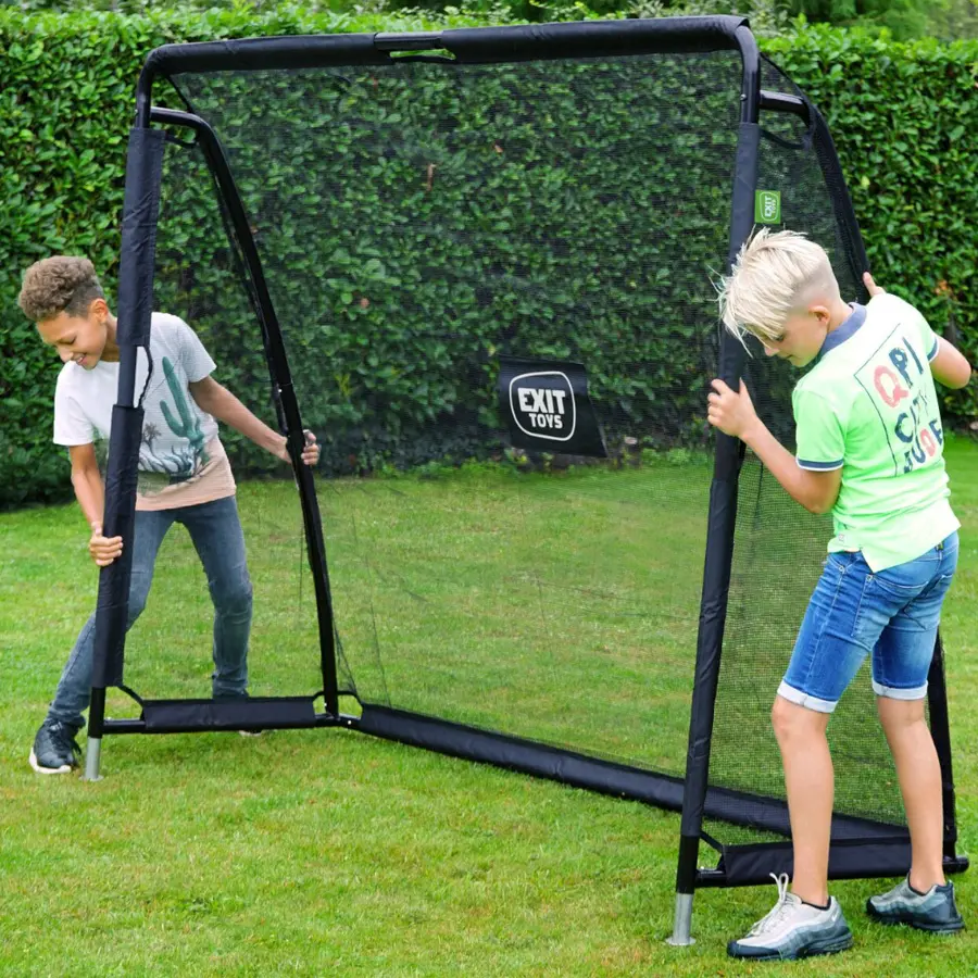 Fotbollsmål i stål EXIT Coppa 220x170cm | Trädgårdsmål | Svart 