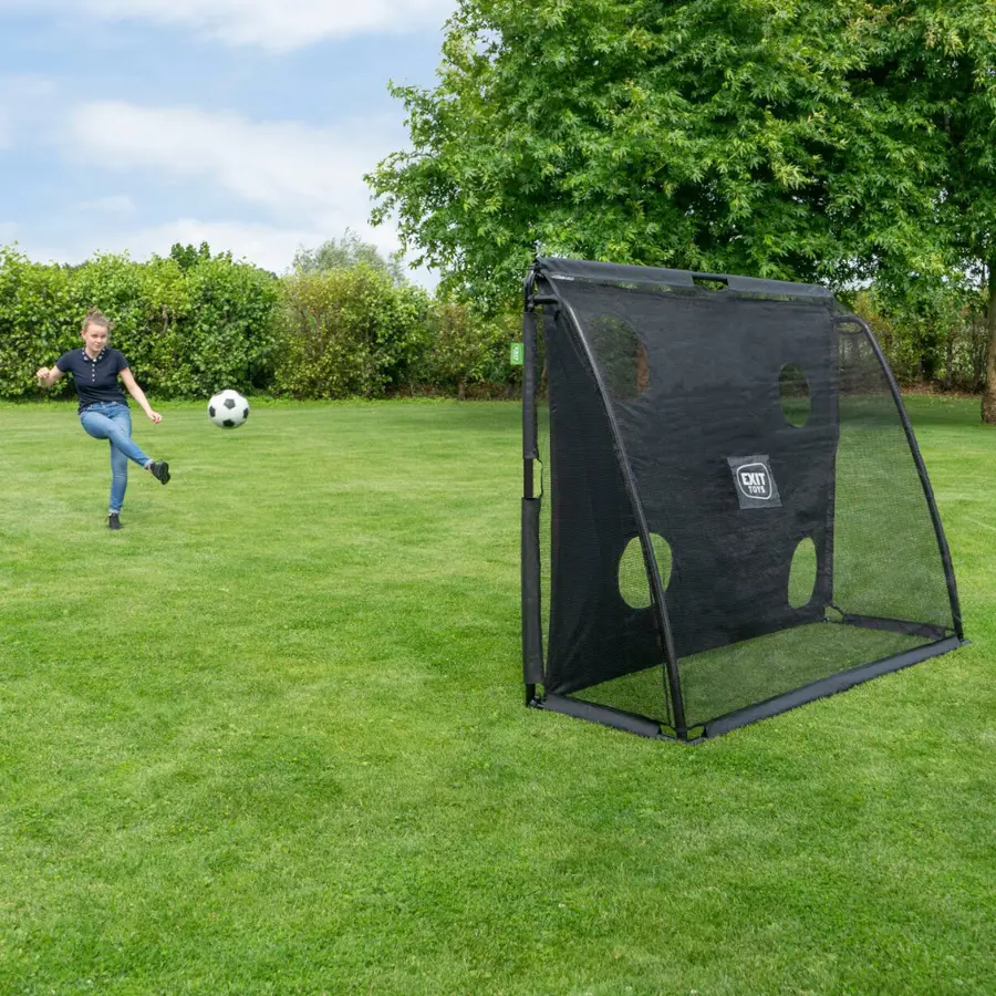 Fotbollsmål i stål EXIT Coppa 220x170cm | Trädgårdsmål | Svart 