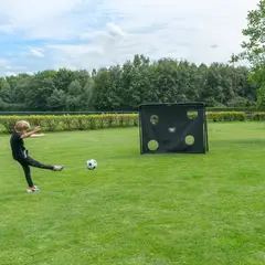 Fotbollsm&#229;l i st&#229;l EXIT Coppa 220x170cm | Tr&#228;dg&#229;rdsm&#229;l | Svart
