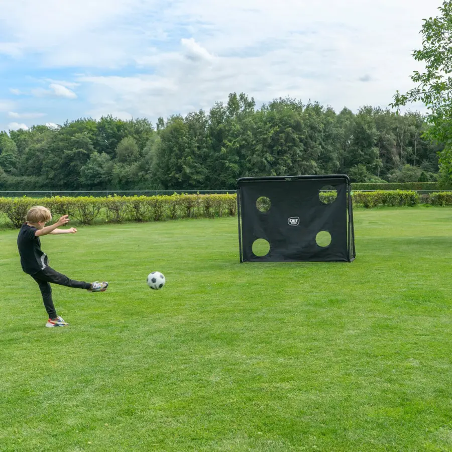 Fotbollsmål i stål EXIT Coppa 220x170cm | Trädgårdsmål | Svart 