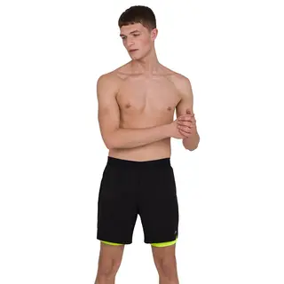 Multi-Sport Short with jammer Speedo - Svart/Gul - Xpress Light Eco