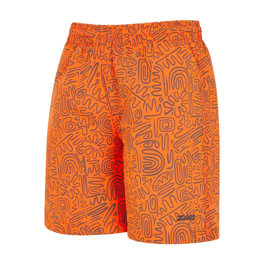 Dakar 15 Badshorts 140cm Zoggs | Orange/Flerfärgad | Ecodura 