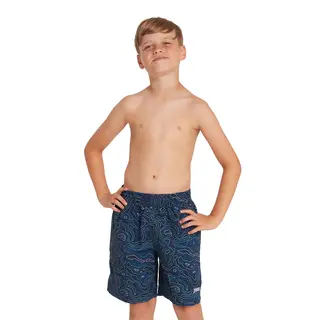 Seacrest Printed 15 Badshorts jr Zoggs | Bl&#229;/Flerf&#228;rgad | Ecodura