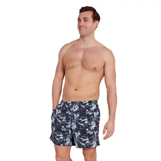 Hydro 16 Badshorts Zoggs | Svart/Flerf&#228;rgad | Ecodura