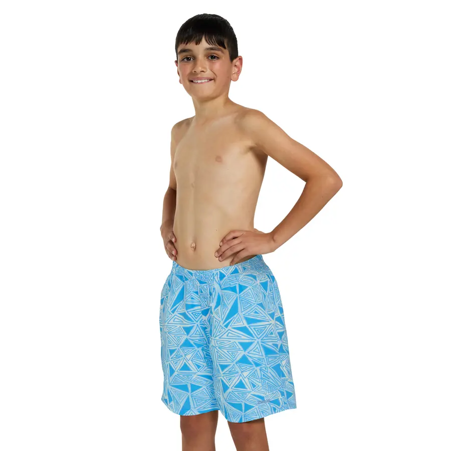 Geometric Printed 15 Badshorts jr 128 Zoggs | Blå/Vit | Ecodura 