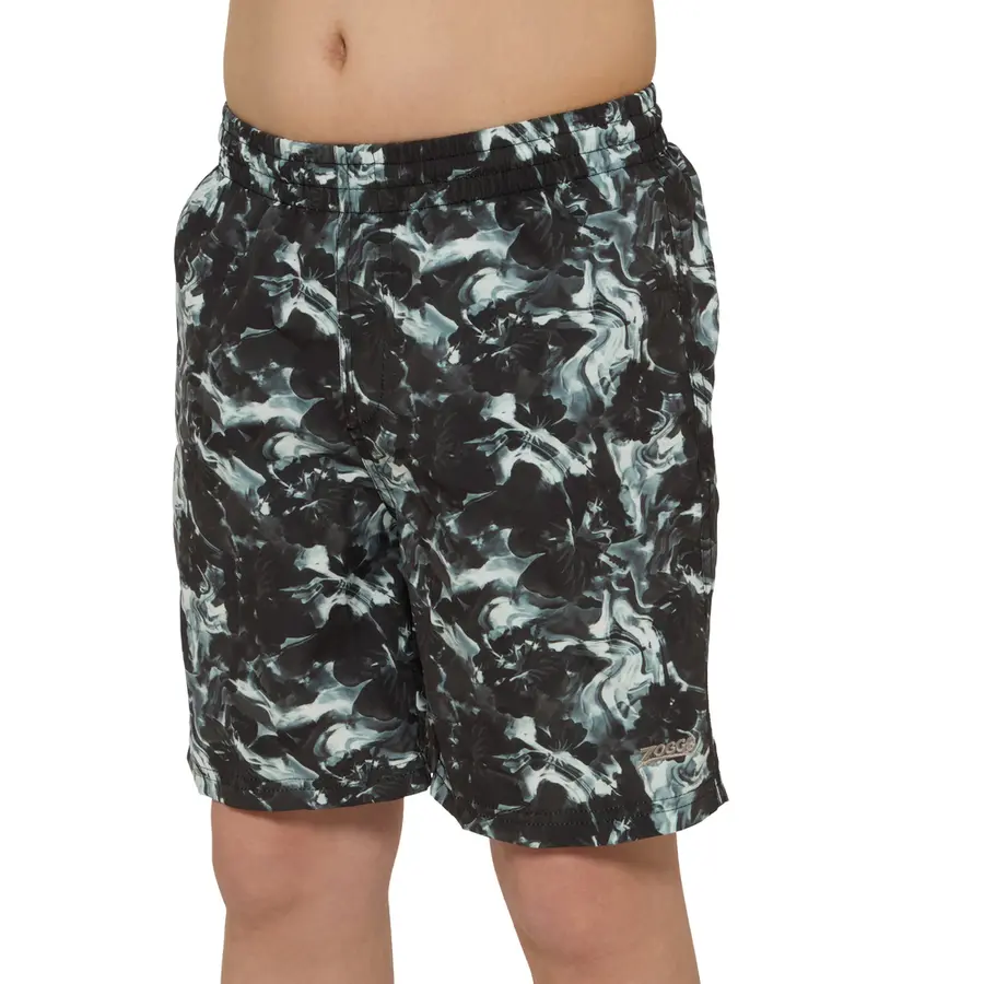 Hydro 15 Badshorts jr 140cm Zoggs | Svart/Flerfärgad | Ecodura 