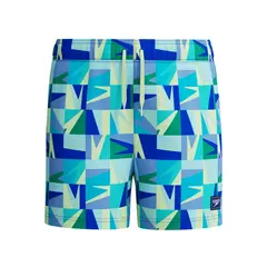Print Volley 13 Badshorts jr 116 Speedo | Blå/Grön | Recycled Polyester