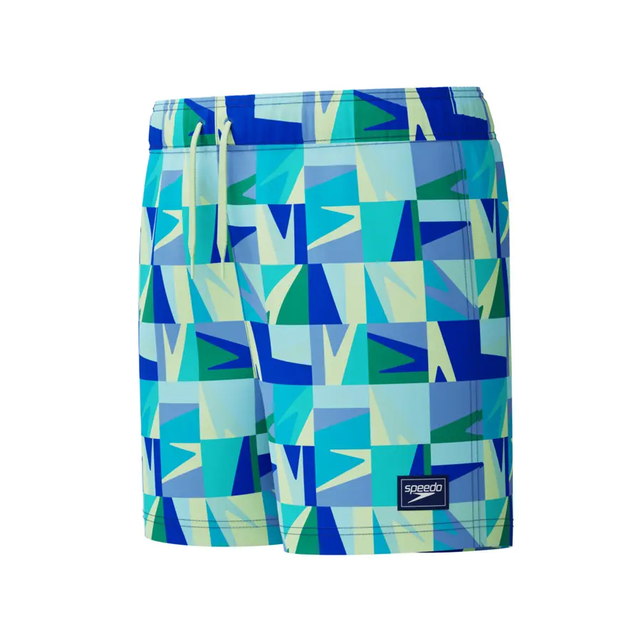 Print Volley 13 Badshorts jr 116 Speedo | Blå/Grön | Recycled Polyester 