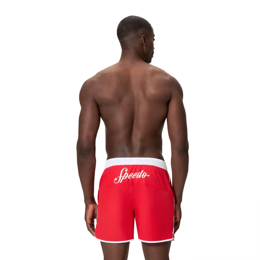 Solid Logo Volley 16 Badshorts S Speedo | Röd | 4-Way Stretch 