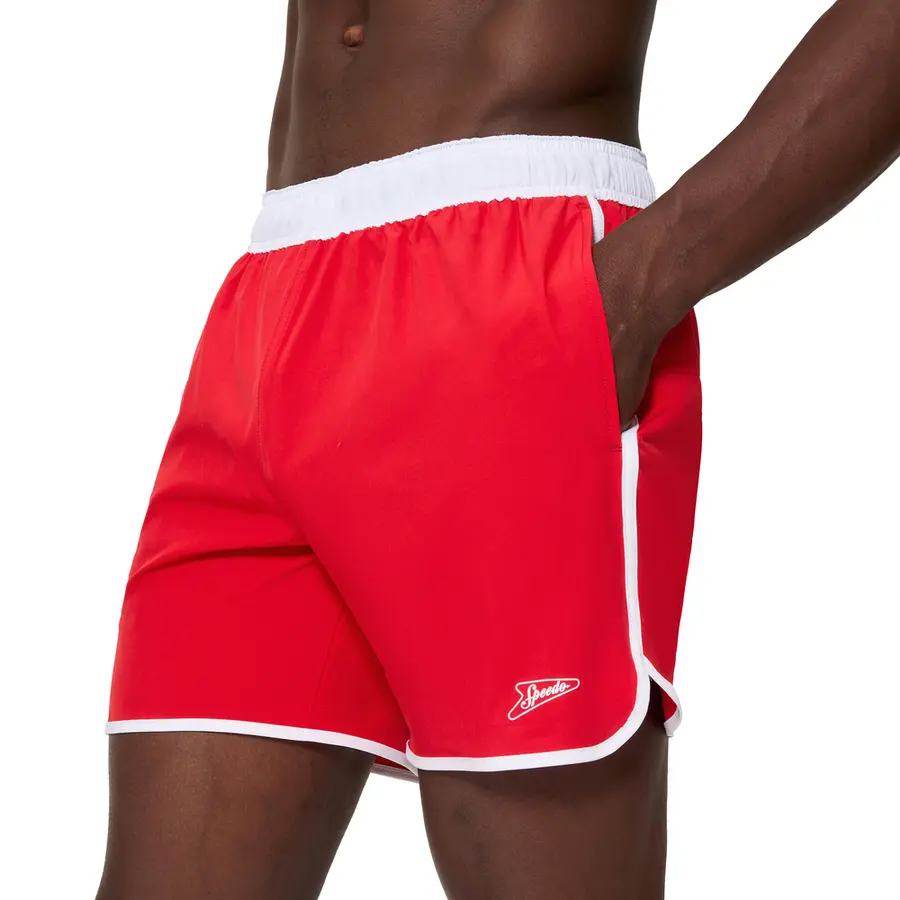Solid Logo Volley 16 Badshorts S Speedo | Röd | 4-Way Stretch 