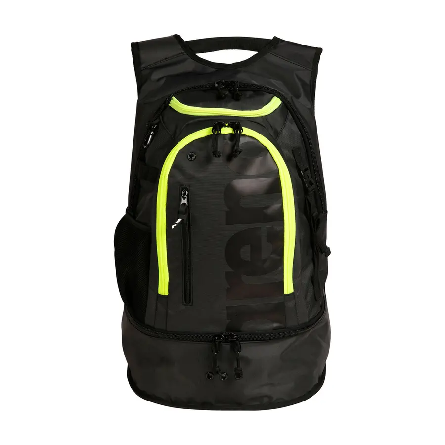 Arena Fastpack 3.0 Ryggsäck 40L Svart/Gul | Simsäck för simutrustning 