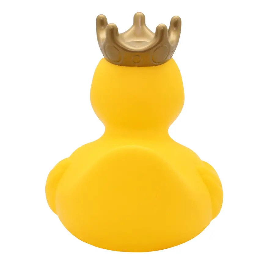Badeand Stor | 23 cm | gul Ekstra stor badeand med krone 