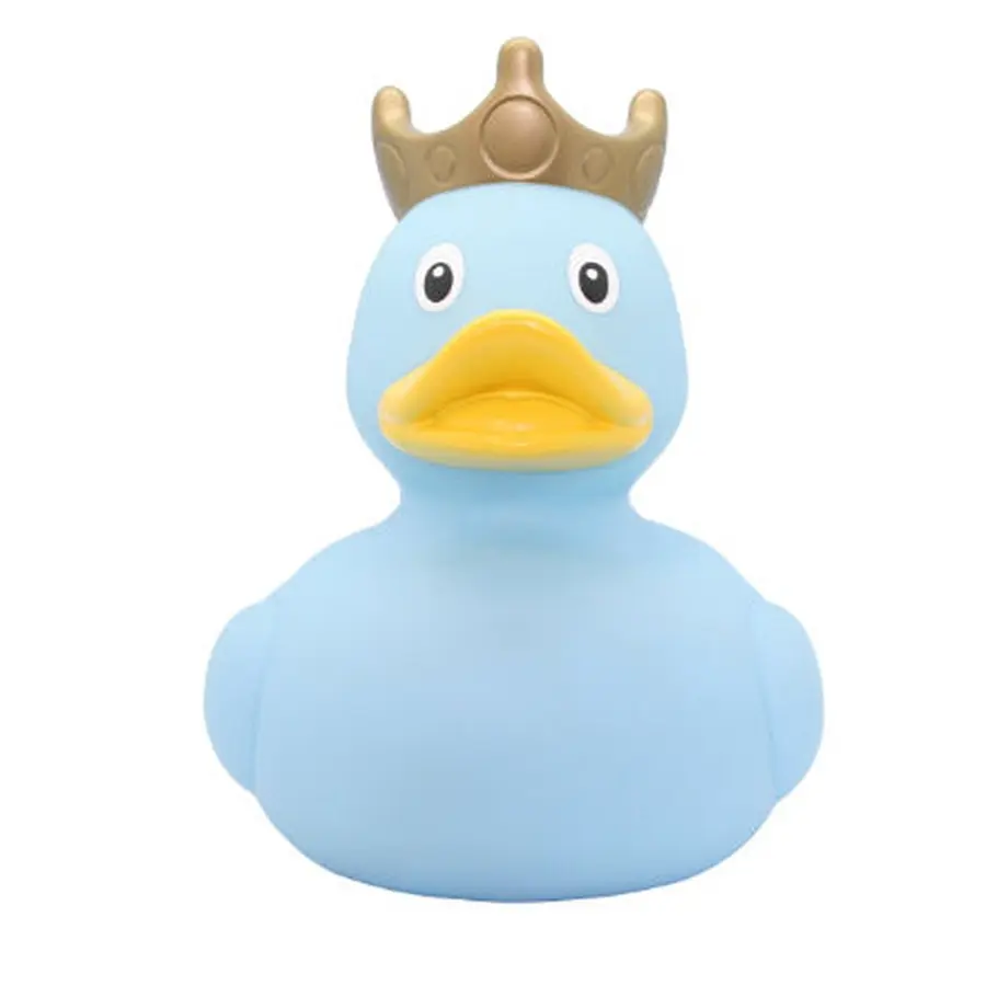 Badeand Stor | 23 cm | blå Ekstra stor badeand med krone 