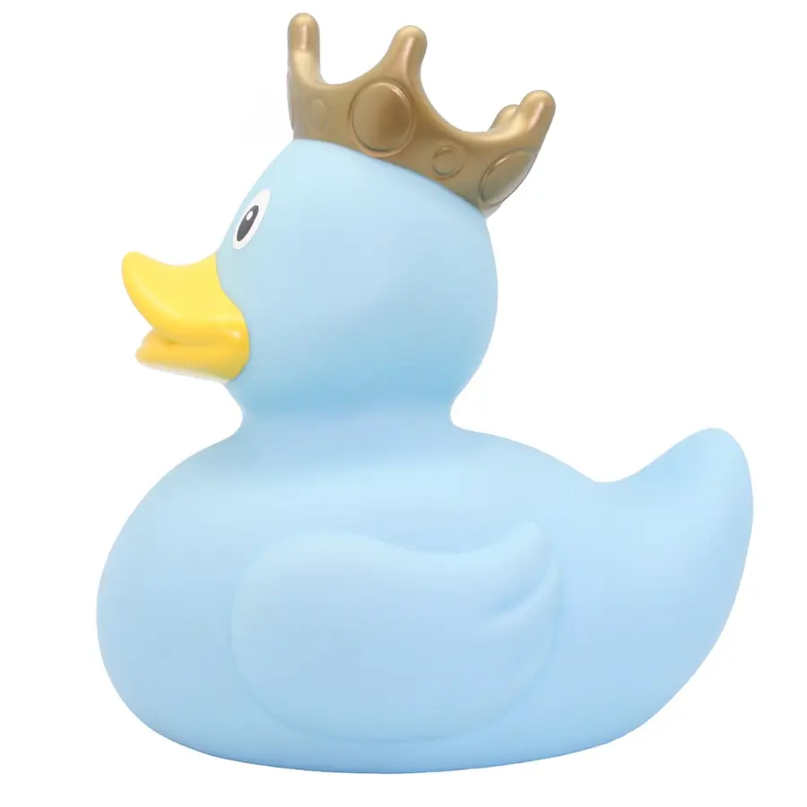 Badeand Stor | 23 cm | blå Ekstra stor badeand med krone 