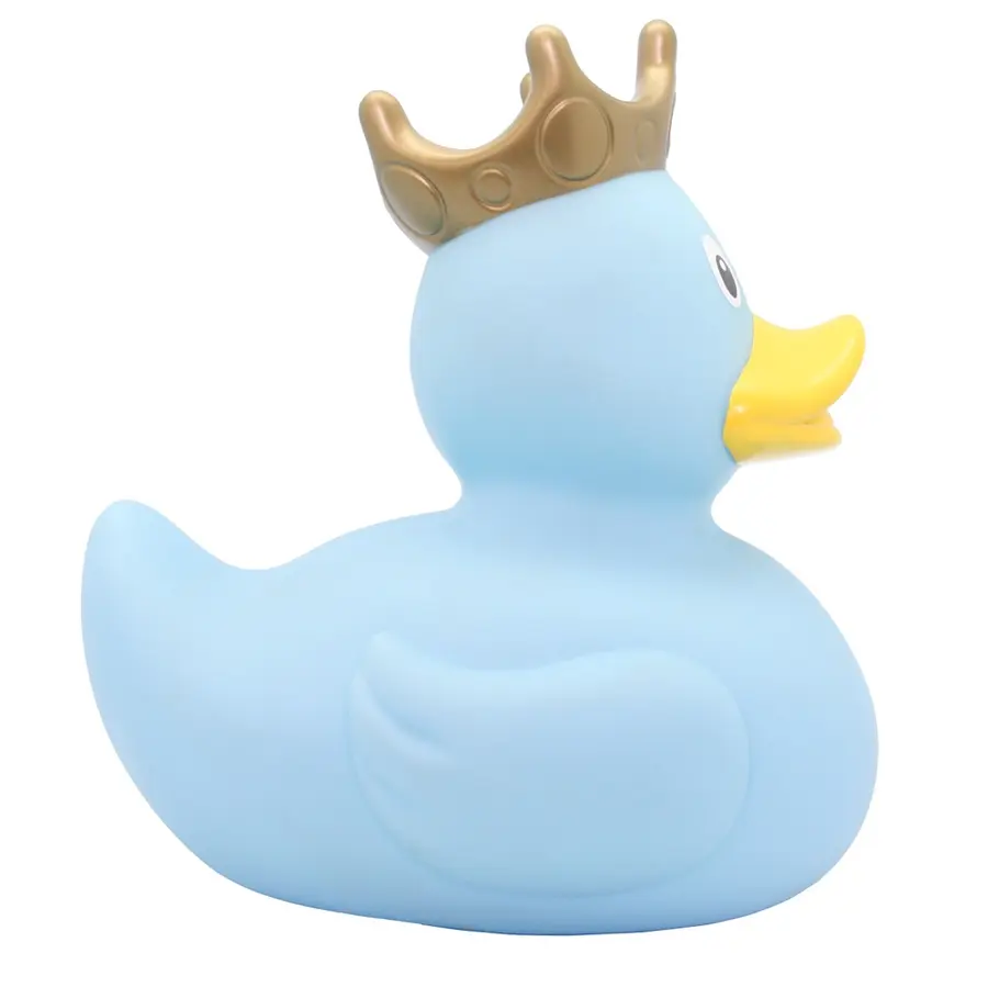 Badeand Stor | 23 cm | blå Ekstra stor badeand med krone 