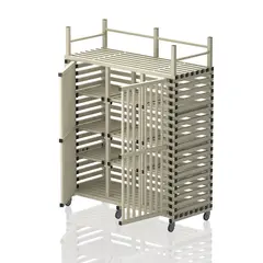 Oppbevaringsskap med topphylle Mega Beige | 227 x 176 x 76 cm