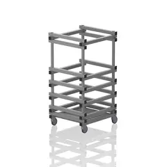 F&#246;rvaringsvagn till Noddles | v&#229;trum Gr&#229; - 132 cm