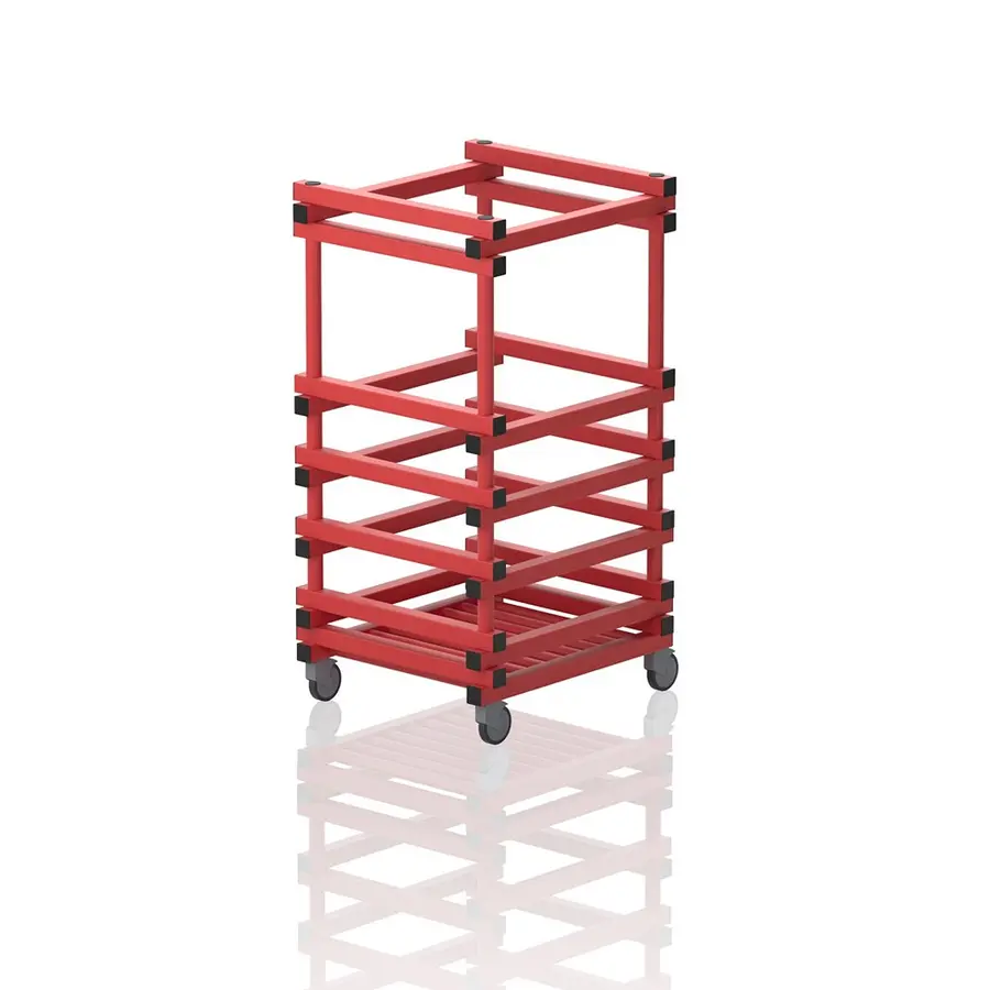 Förvaringsvagn till Noddles | våtrum Röd - 132 cm 