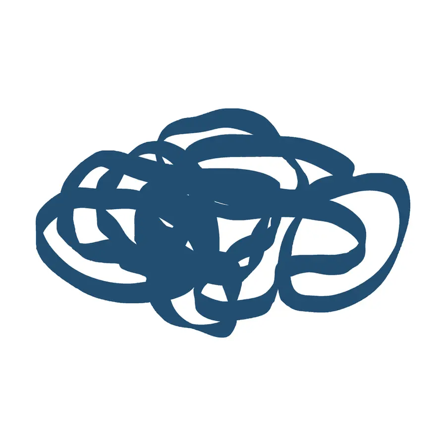 Nyckelband 80 st | Blå Gummiband 