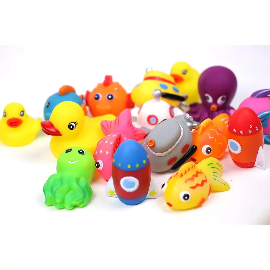Badleksaker - blandade figurer Set med 16 st figurer 