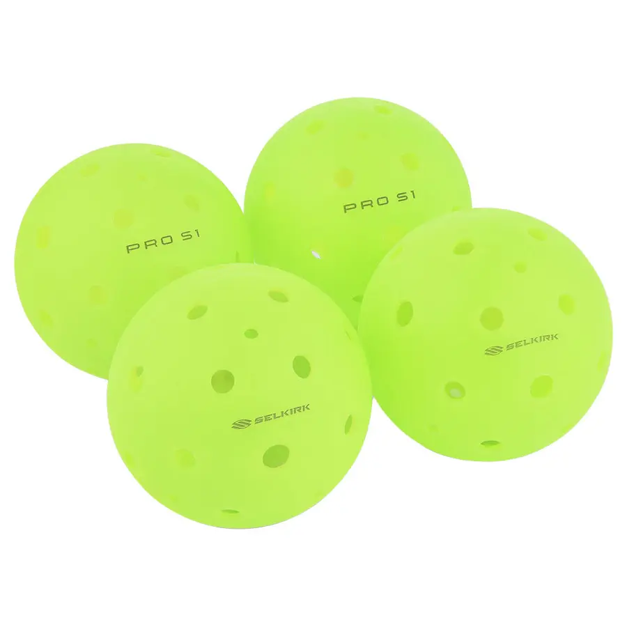 Pickleball Selkirk Pro S1 Utomhusboll USPA godkänd | Träning och match | 4 st 
