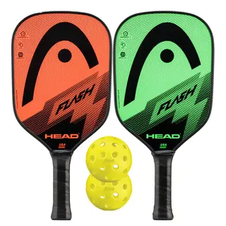 Pickleballrack Set Head Flash Tr&#228;ning | 2 rack | 2 bollar