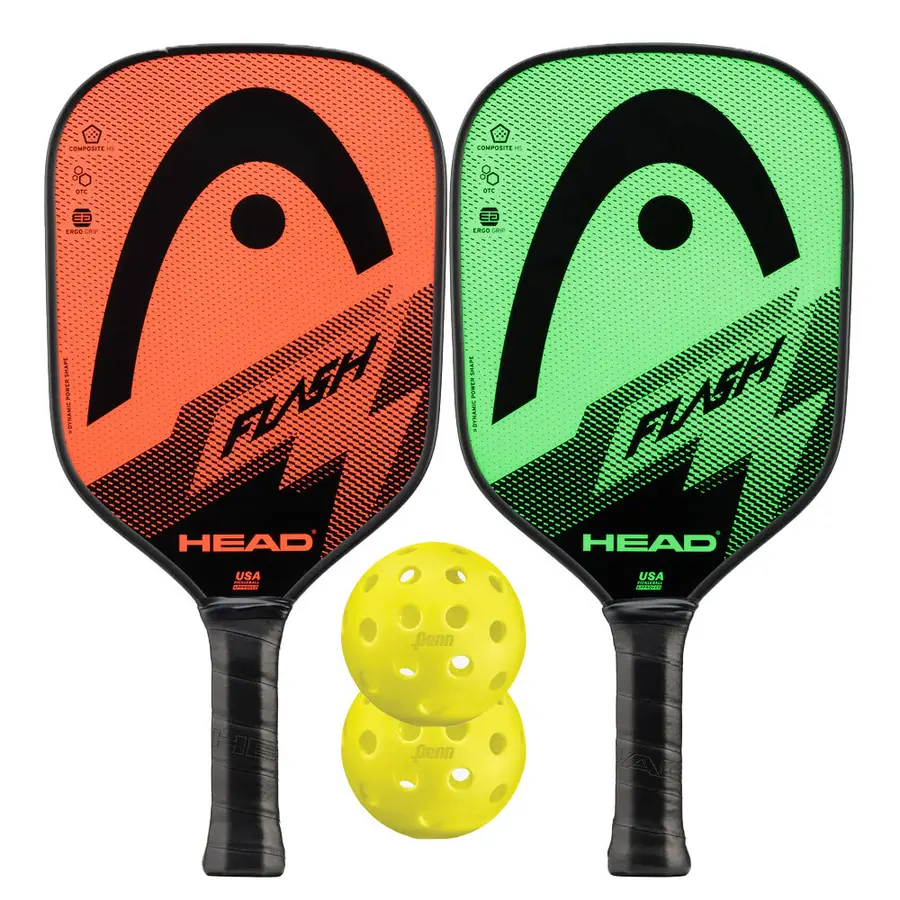 Pickleballrack Set Head Flash Träning | 2 rack | 2 bollar 