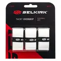Selkirk Tacky Overgrip Vit 3 st | Klibbig grepplinda
