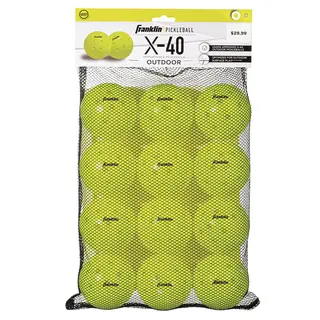 Pickleball X-40 Utomhusboll  Optic 12 st Pickelboll  match | Godk&#228;nda av USAPA