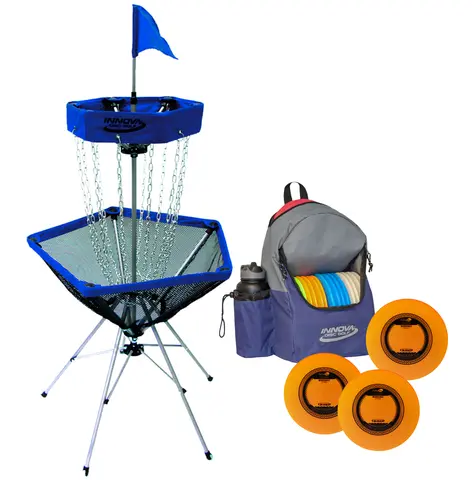 Klassuppsättning Disc Golf Midrange 15 discar | 1 ryggsäck | 1 korg