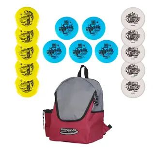 Discgolf Set | Totalt 15 discar Putter | Midrange | Driver | Rygg&#228;ck