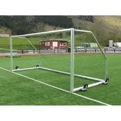 Fotbollsmål 11 manna med hjul Superstabilt fotbollsmål inklusive nät