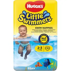 Bleie Huggies - Badebleie/sv&#248;mmebleie Str. 3-8 kg / 96 bleier