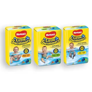 Badblöjor huggies - Little Swimmers Simblöja i 3 storlekar |  Hel pall