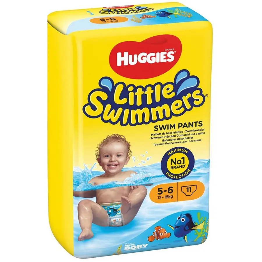 Badblöjor huggies - Little Swimmers 88st Simblöja | 12 - 18 kg orange/5-6 år 